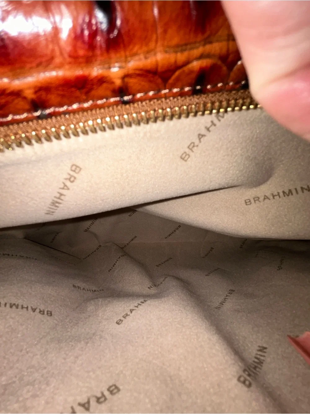 Brahmin Pecan Melbourne Convertible Laptop Bag